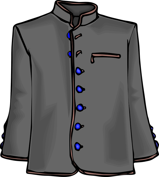 Schöne große, blaue Jacke